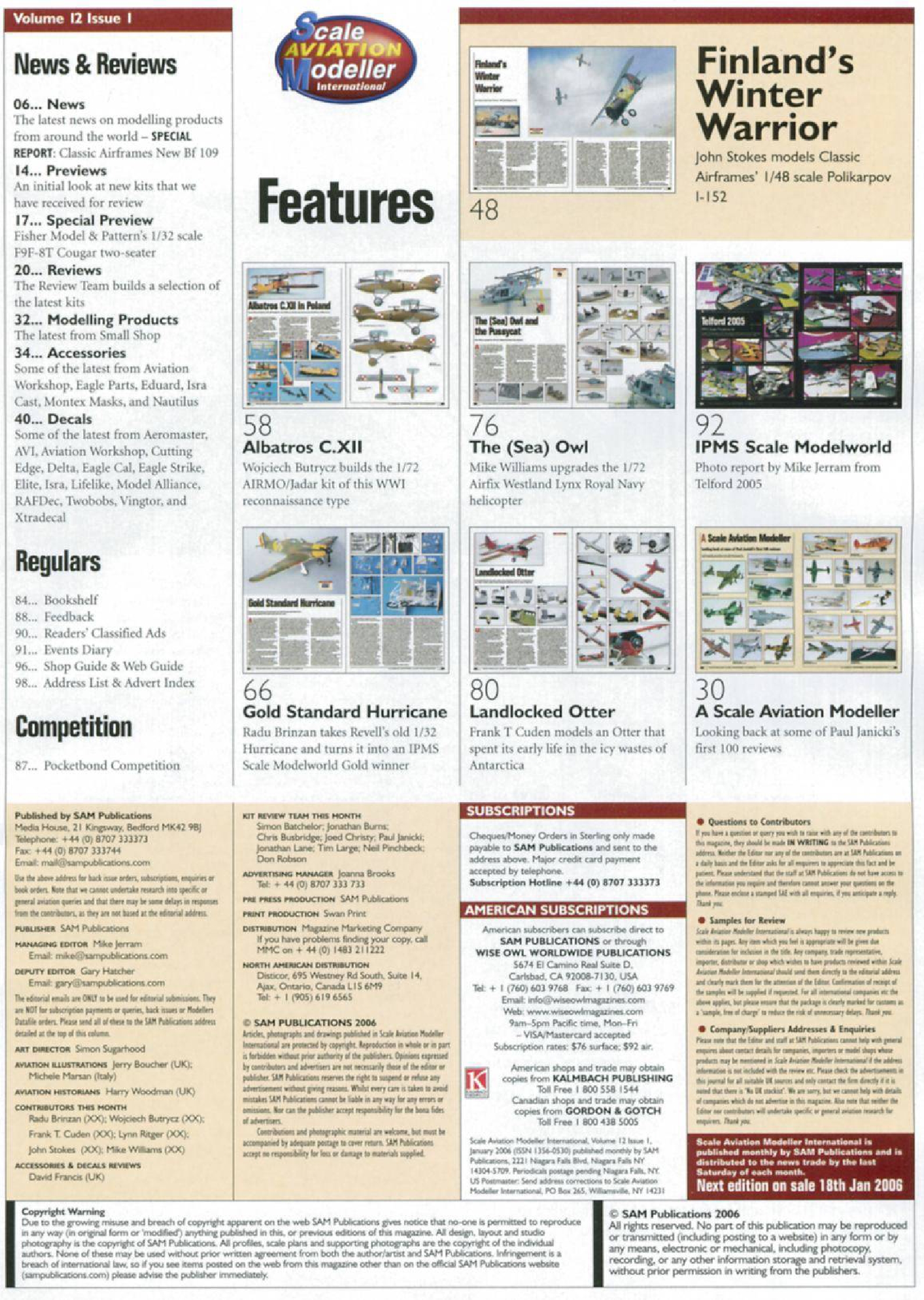 Scale Aviation Modeller International 2006-01
